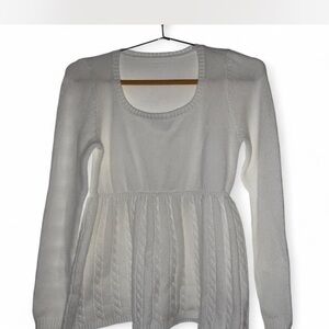 Elegant White Women's Sweater